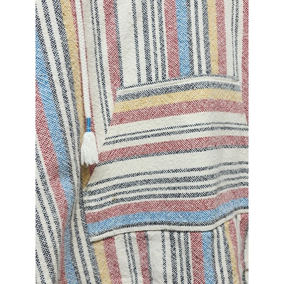 Beach Life Ladrft Poncho Small Multicolor Hoodie Beach Bohocore - Picture 3 of 10